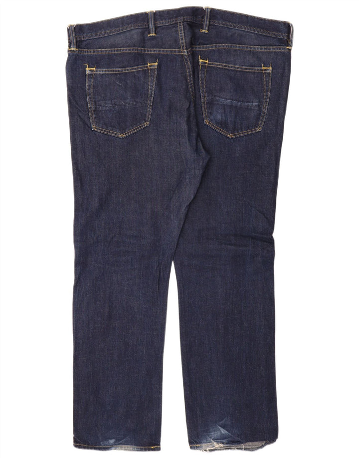 Marks & Spencer Vaqueros rectos para hombre W42 L31 Algodón azul marino