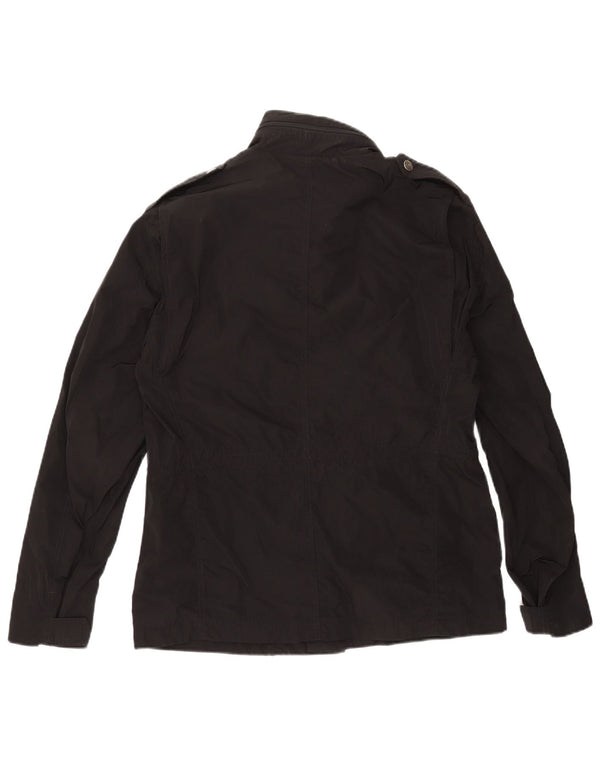 Calvin Klein Jeans Chaqueta militar para hombre UK 40 Grande Poliéster negro