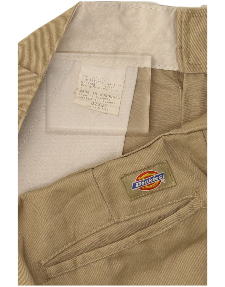 Pantalones cortos chinos Dickies para hombre W32 Poliéster beige medio