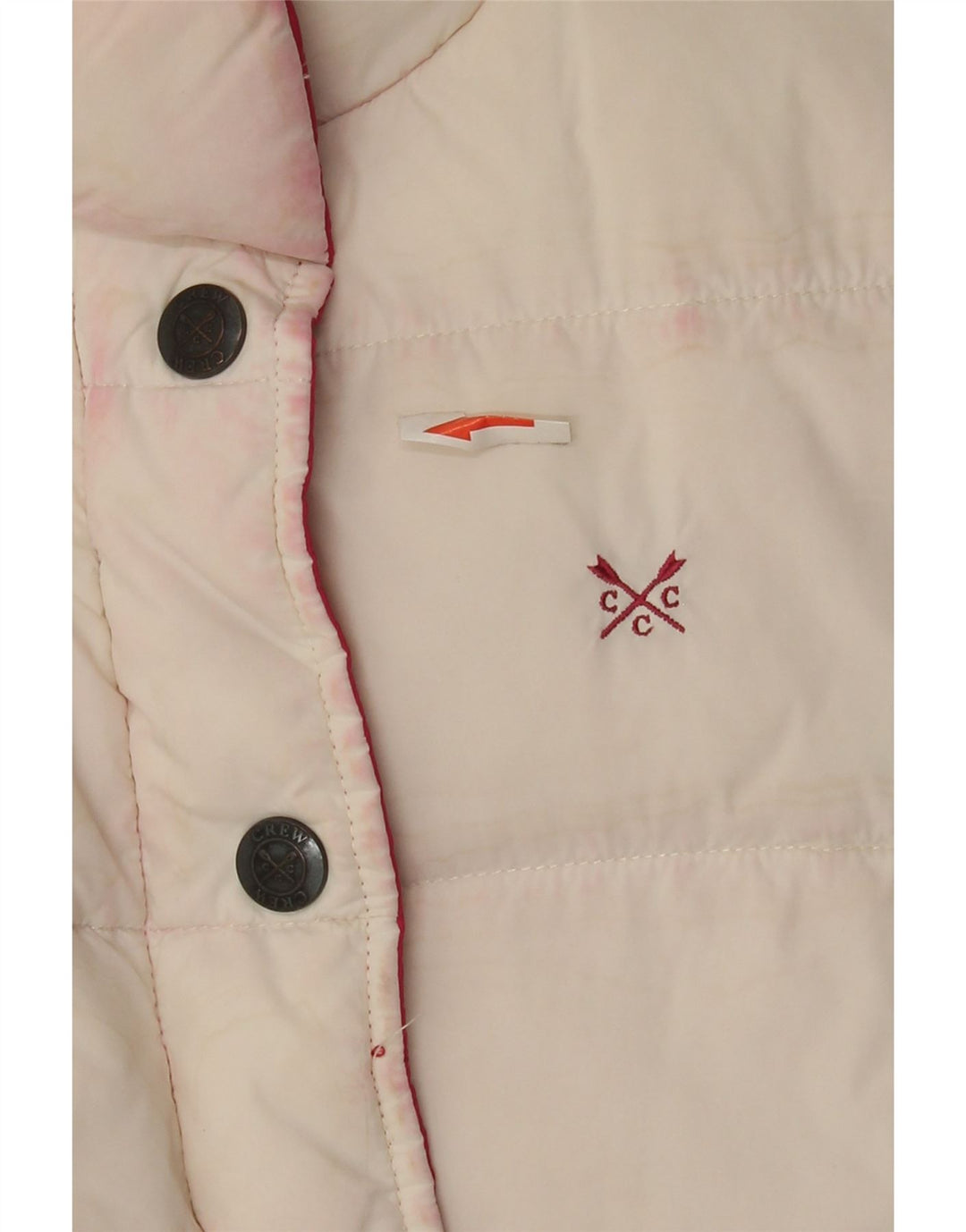 J. Crew Chaleco acolchado reversible para mujer UK 12 Medium Pink Nylon