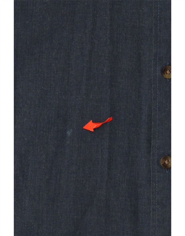 Camisa HOLLISTER Hombre Small Azul Marino Algodón