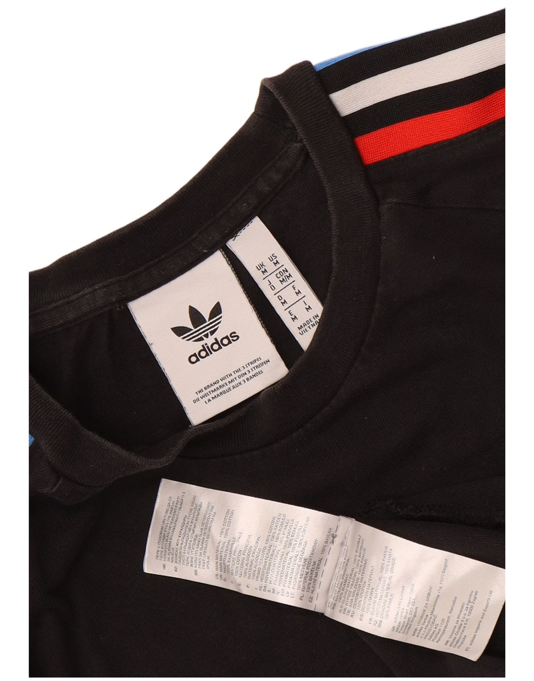 Adidas - Camiseta gráfica para hombre, talla mediana, algodón negro