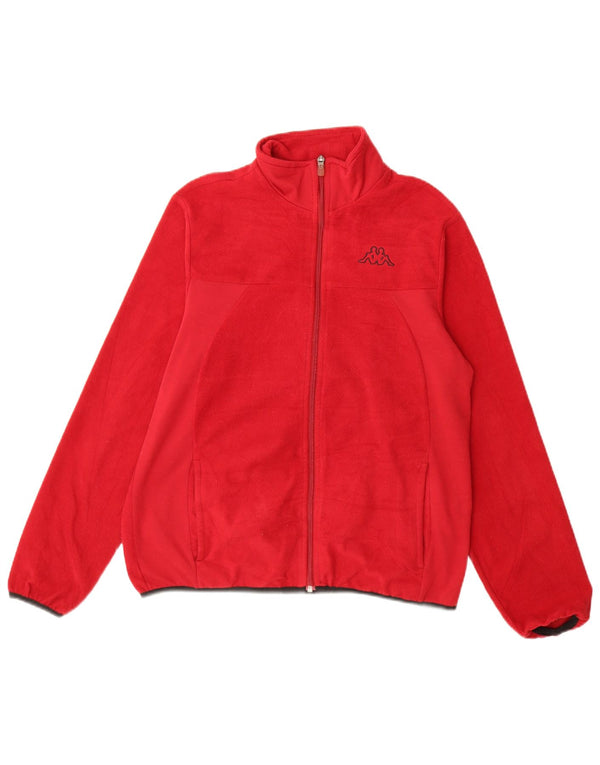 Chaqueta polar Kappa para mujer UK 44 Poliéster rojo mediano