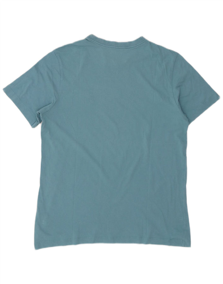 Camiseta Nike Hombre Top Grande Azul Algodón