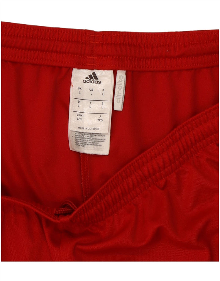 Adidas Mens Climalite Graphic Sport Shorts Grande Rojo Poliéster