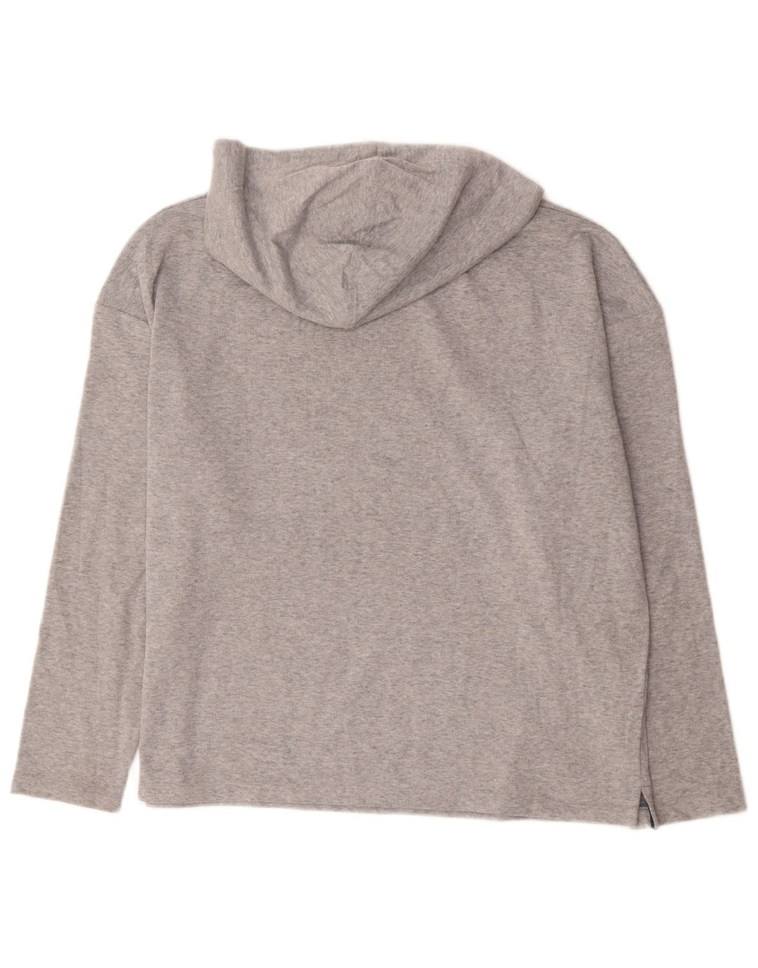 Marks & Spencer Top gráfico con capucha para mujer, manga larga, UK 44, grande, gris