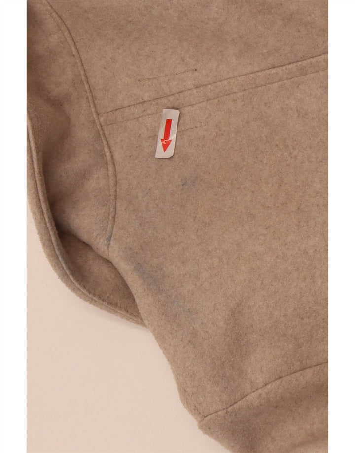 Zara Mujer Abrigo UK 42 Poliéster Beige Medio