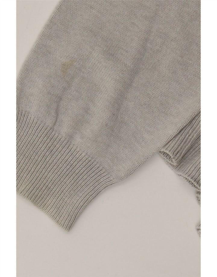 Marks & Spencer - Jersey para hombre con cuello en V, color azul, talla grande, color gris