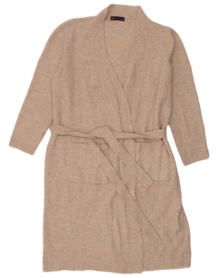Marks & Spencer - Cárdigan largo para mujer, talla 40, color beige medio