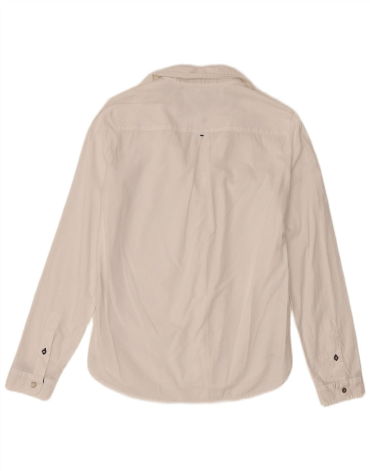 Trussardi Jeans Camisa Mujer UK 40 Small Blanco