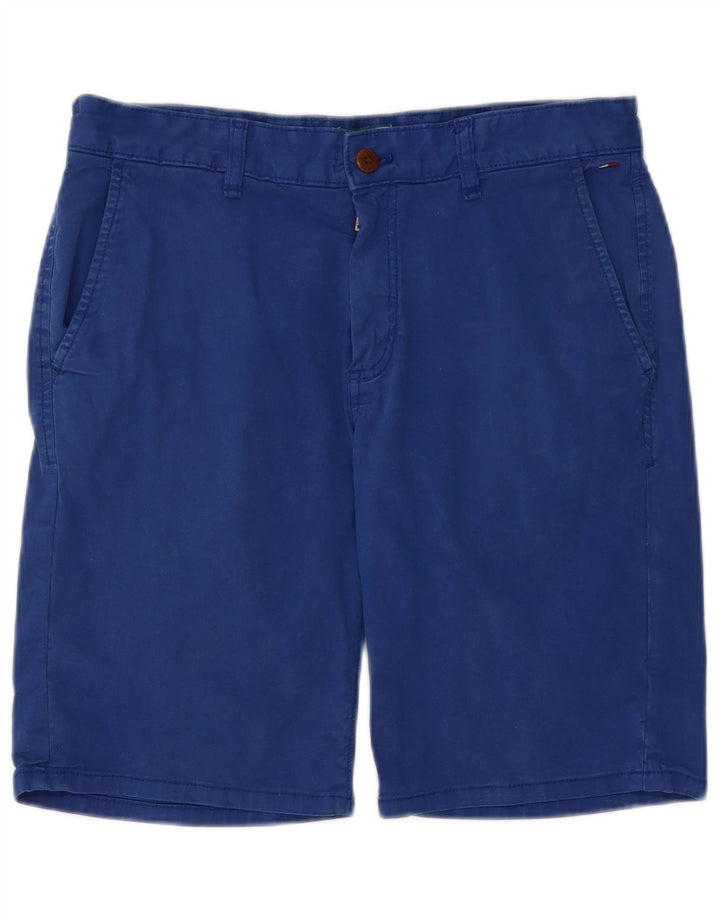 Tommy Hilfiger Pantalones cortos chinos para hombre W31 Algodón azul medio