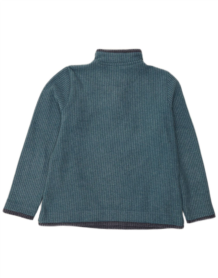 Weird Fish Jersey de forro polar con cuello y cremallera para mujer UK 46 Large Poliéster azul