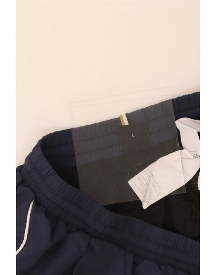 Hugo Boss Mens Graphic Sport Shorts Grande Poliéster Azul Marino