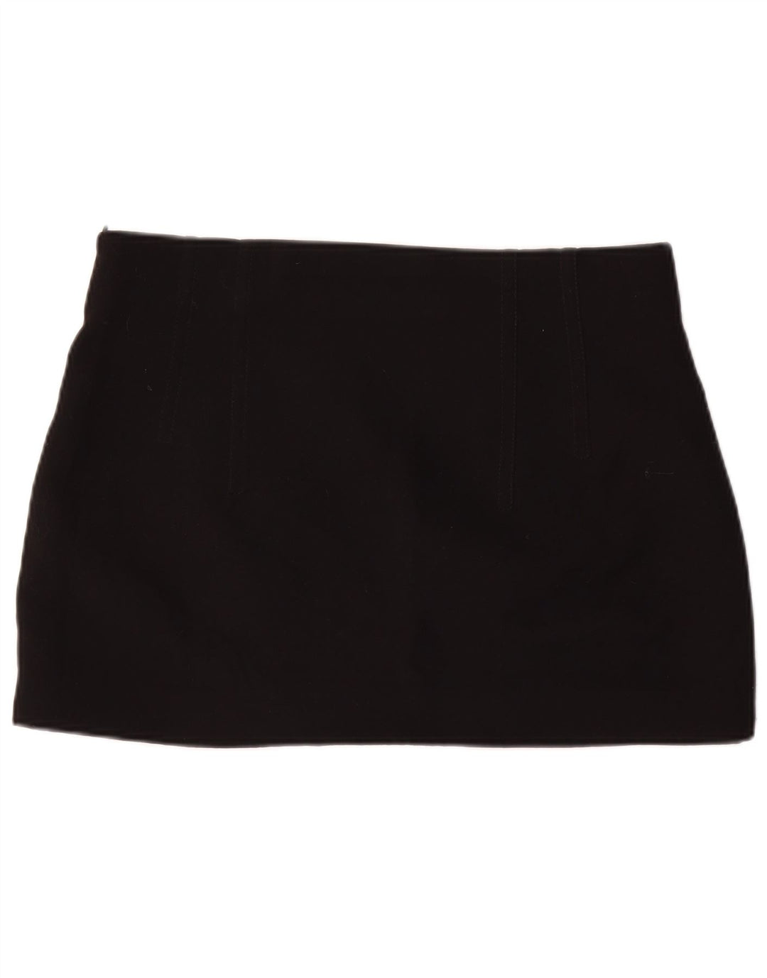 Zara Mujer Mini Falda XL W34 Negro Poliéster