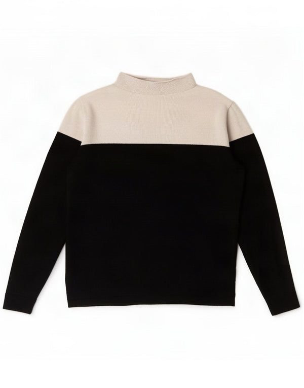 Marks & Spencer suéter con cuello alto para mujer UK 10 Small Black