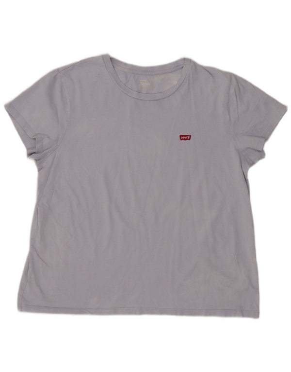 Levi's Camiseta para mujer Top UK 46 Large Azul Algodón