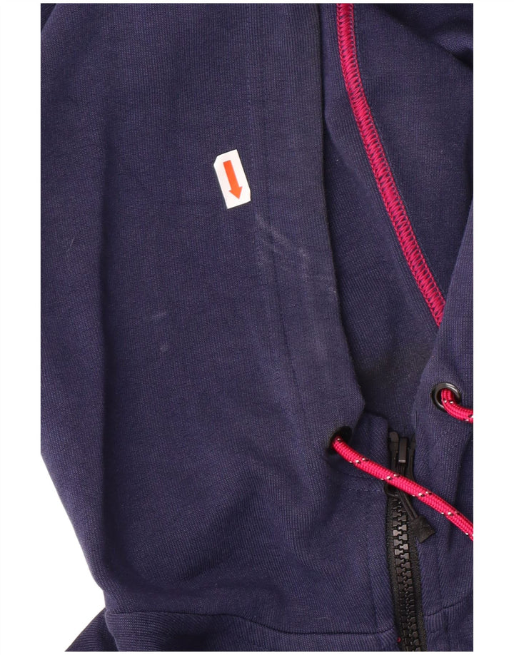NIKE Sudadera con capucha y cremallera para hombre, talla grande, algodón azul color block