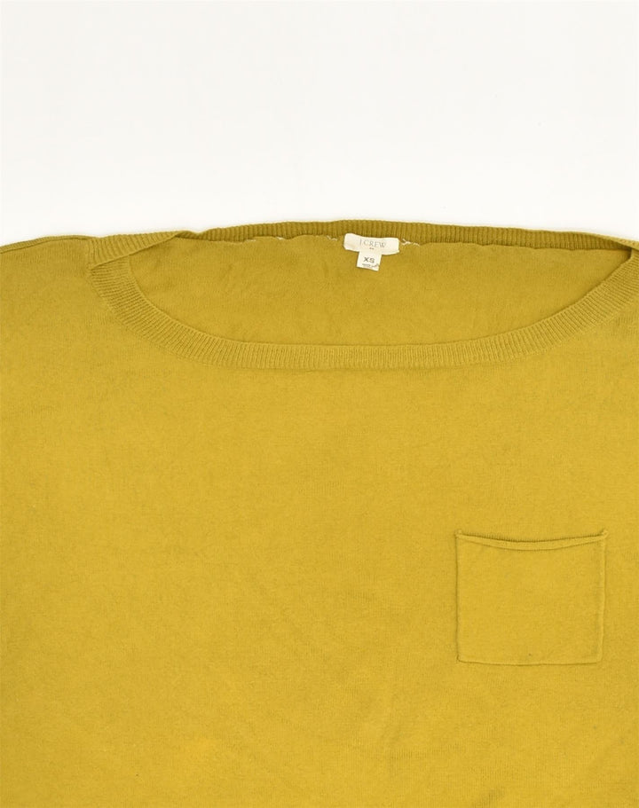 J. CREW Womens Boat Neck Jumper Sweater UK 4 XS Green Cotton | Vintage J. Crew | Thrift | Second-Hand J. Crew | Used Clothing | Messina Hembry 