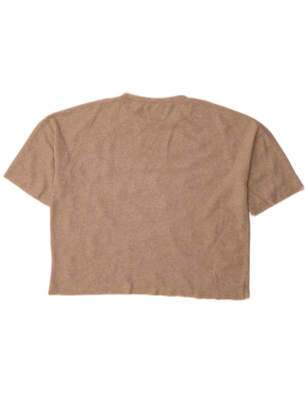 Zara Mujer Trafaluc Camiseta Extragrande UK 10 Small Beige