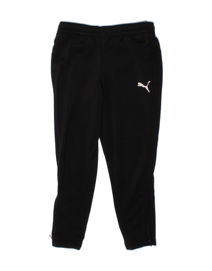PUMA Girls Tracksuit Trousers 5-6 Years  Black Polyester Vintage Puma and Second-Hand Puma from Messina Hembry 