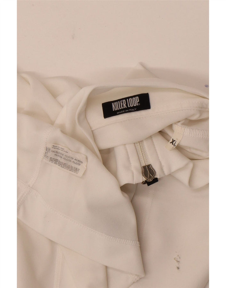 Killer Loop Camiseta Hombre Zip Neck Top XL Poliéster Blanco