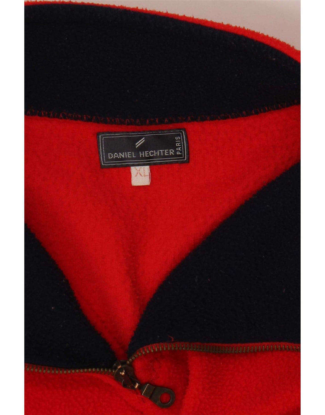 Daniel Hechter Jersey de forro polar con cuello y cremallera para hombre XL Rojo