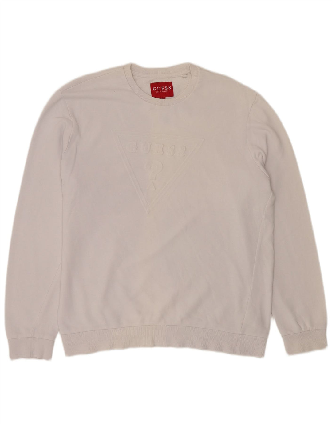 Guess Sudadera Gráfica Jumper XL Off White Algodón Hombre