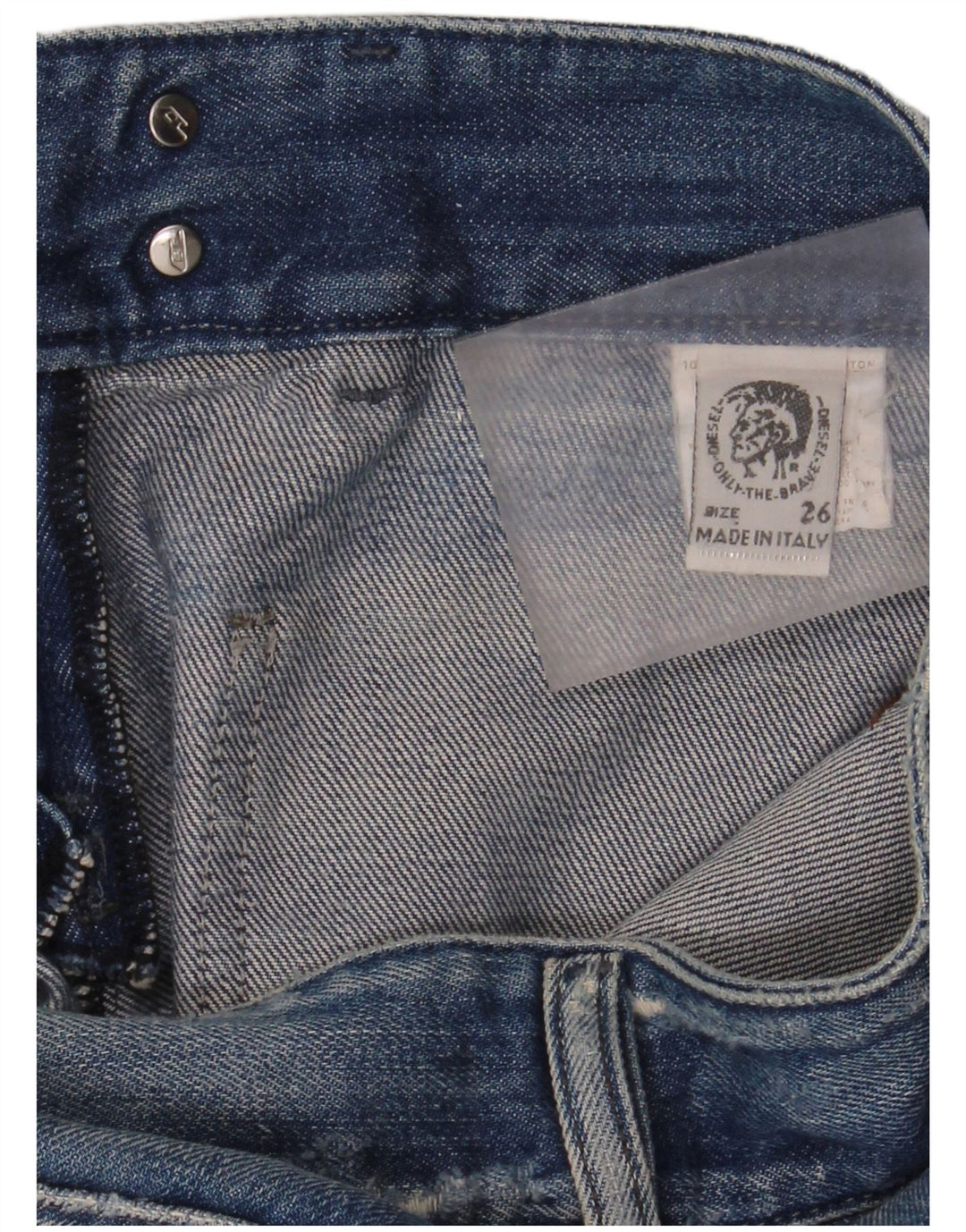 Diesel Mujer Vaqueros Bootcut Desgastados W26 L32 Algodón Azul