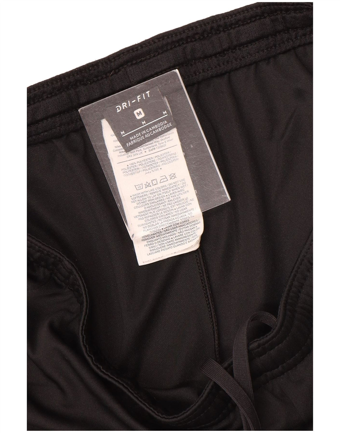Pantalones cortos deportivos Nike Dri Fit para hombre Poliéster color block negro mediano