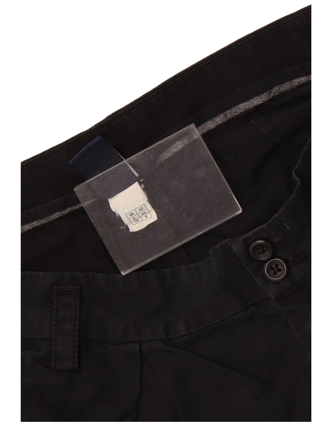 Gap Pantalones cortos chinos para mujer UK 12 Medium W32 Algodón negro