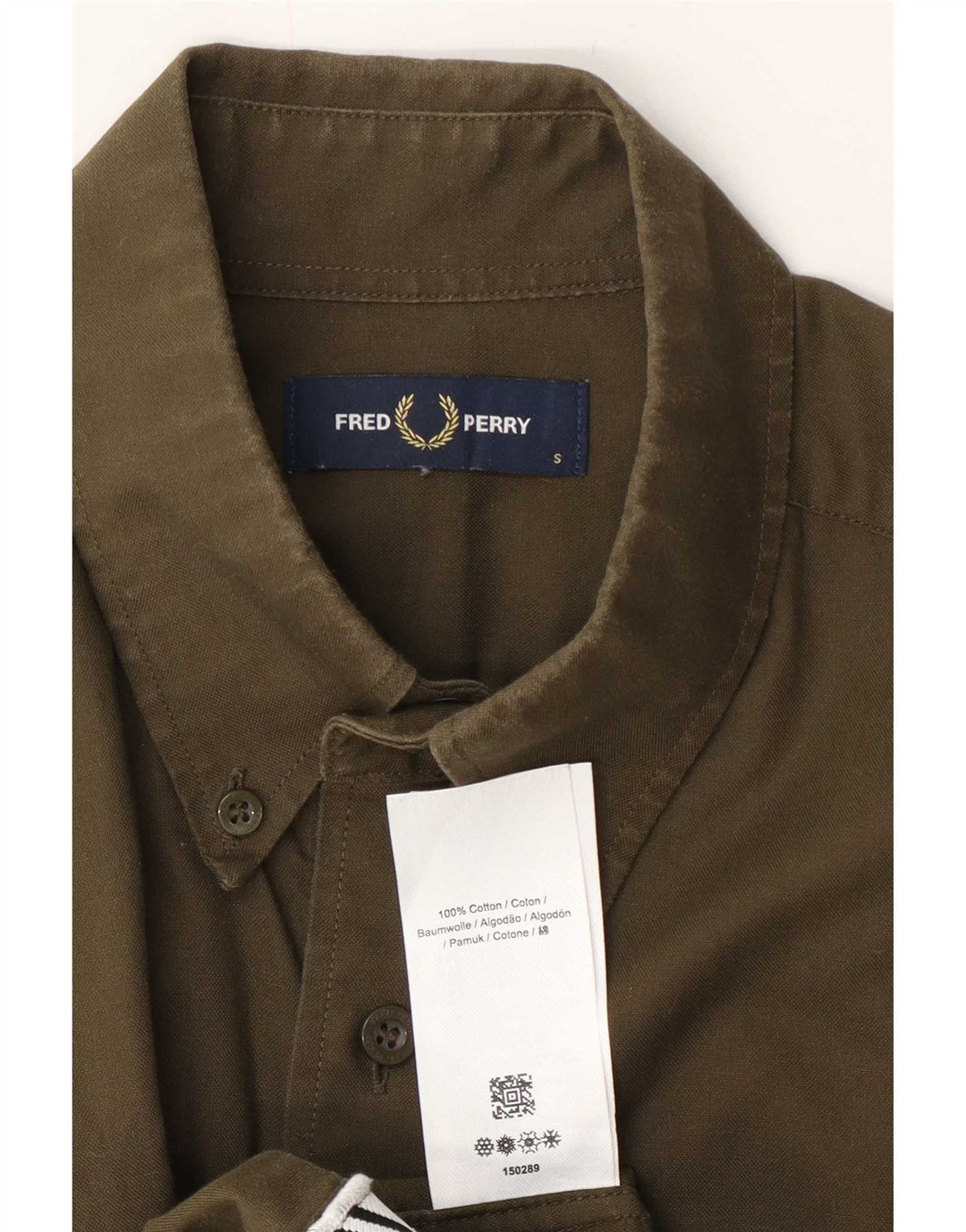 Camisa Fred Perry Hombre Pequeña Algodón Caqui