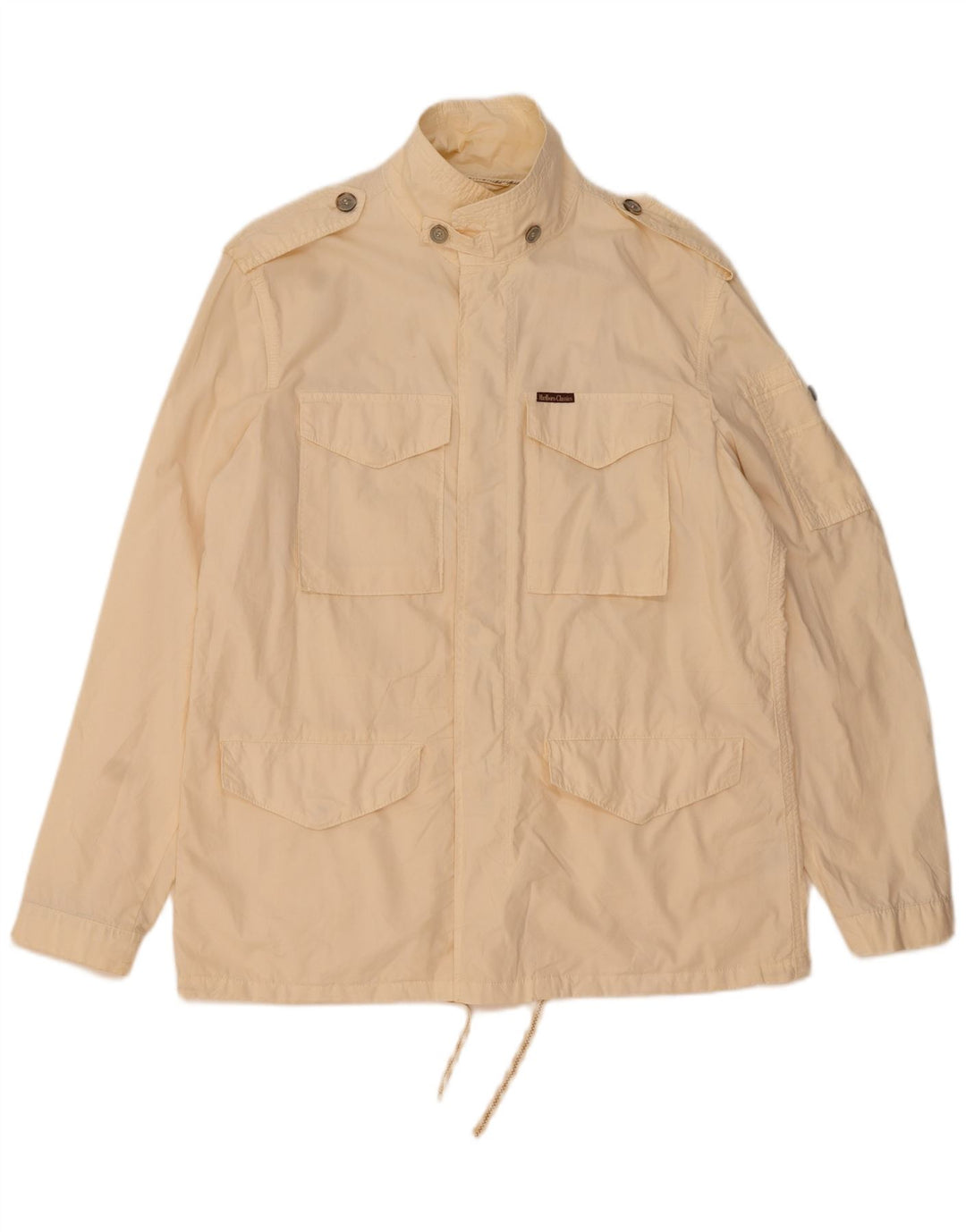 Marlboro Classics Chaqueta utilitaria para hombre UK 42 XL Algodón beige