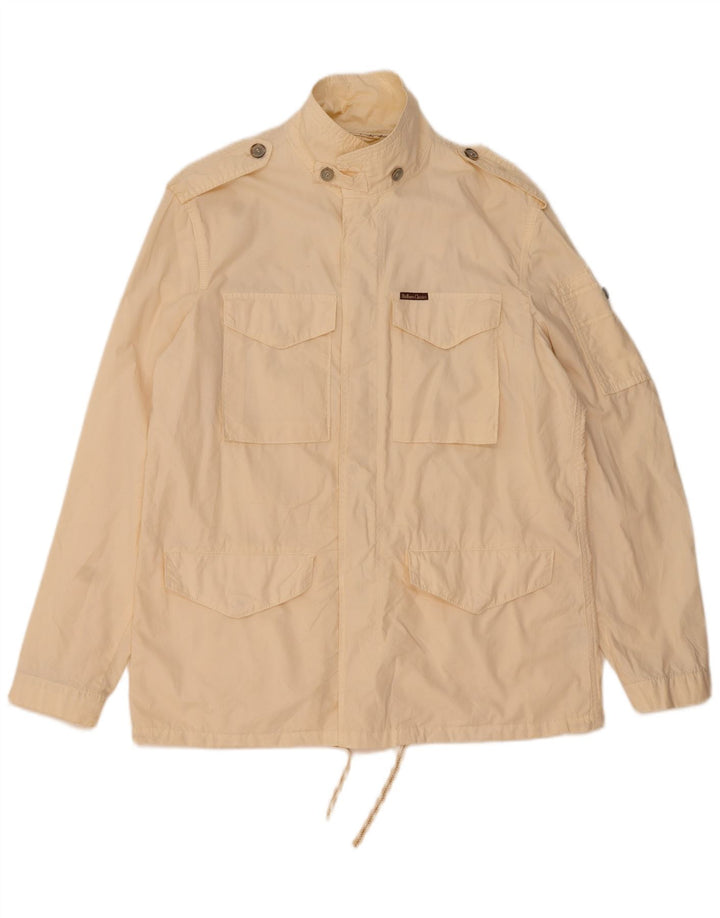 Marlboro Classics Chaqueta utilitaria para hombre UK 42 XL Algodón beige
