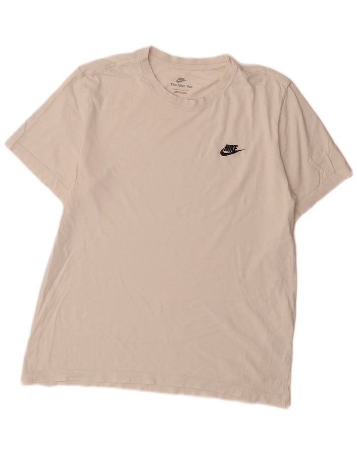 Nike - Camiseta para hombre, talla grande, algodón blanco