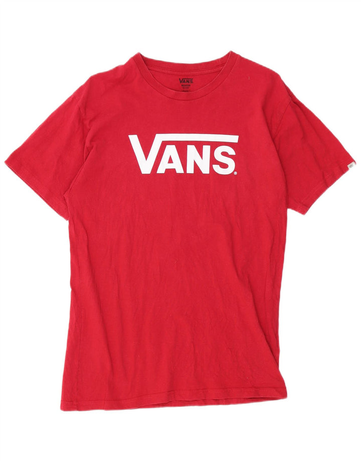 VANS Camiseta gráfica para hombre Top Medium Red Cotton