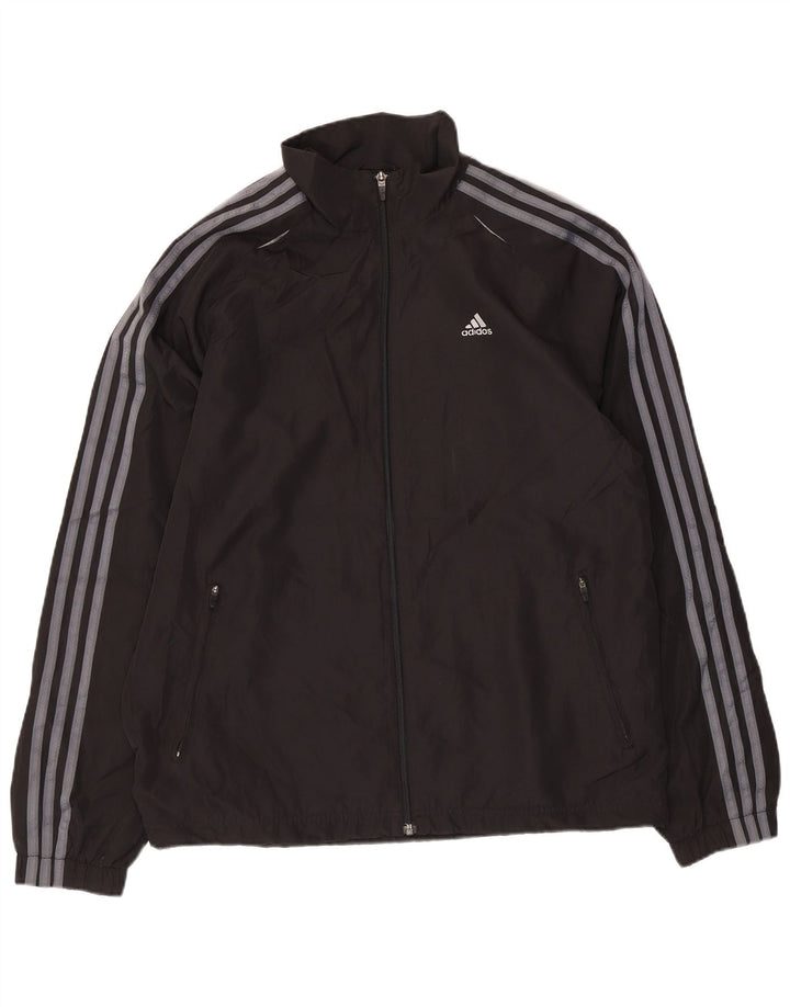 Adidas Mens Clima 365 Chándal Top Chaqueta Mediano Negro Colorblock