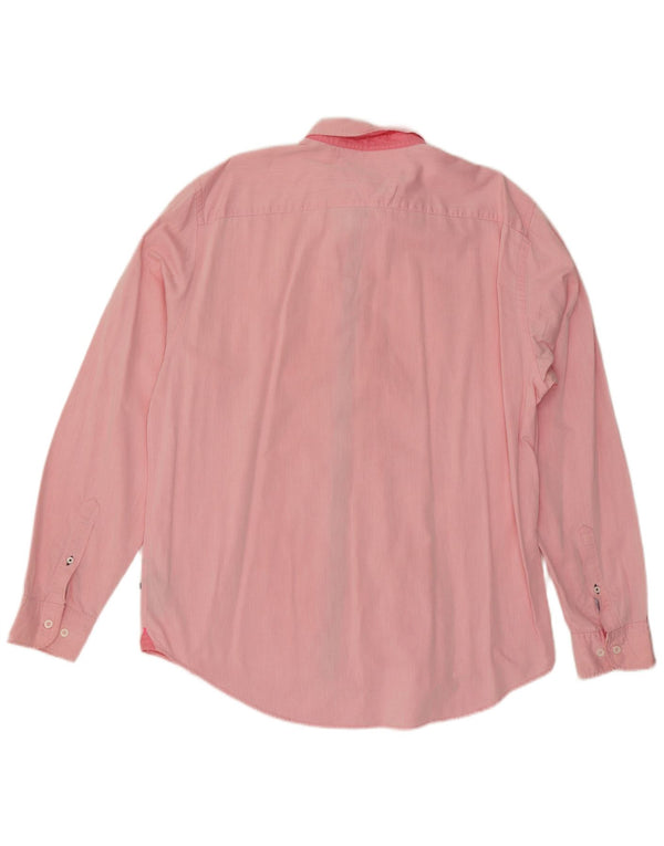 Tommy Hilfiger Camisa New York Fit para Hombre 2XL Algodón Rosa