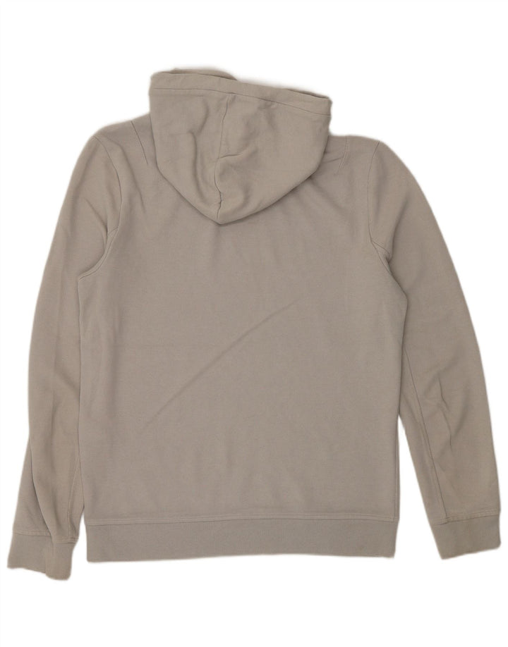 ALL SAINTS Jersey con capucha para hombre pequeño gris algodón