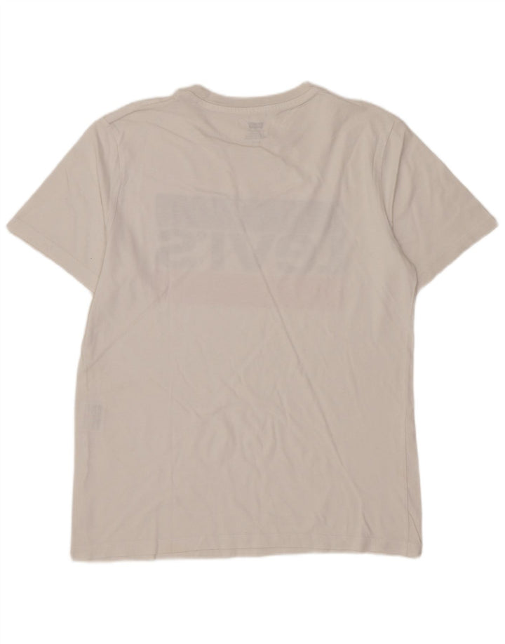 Levi's Camiseta gráfica para hombre Top Small White