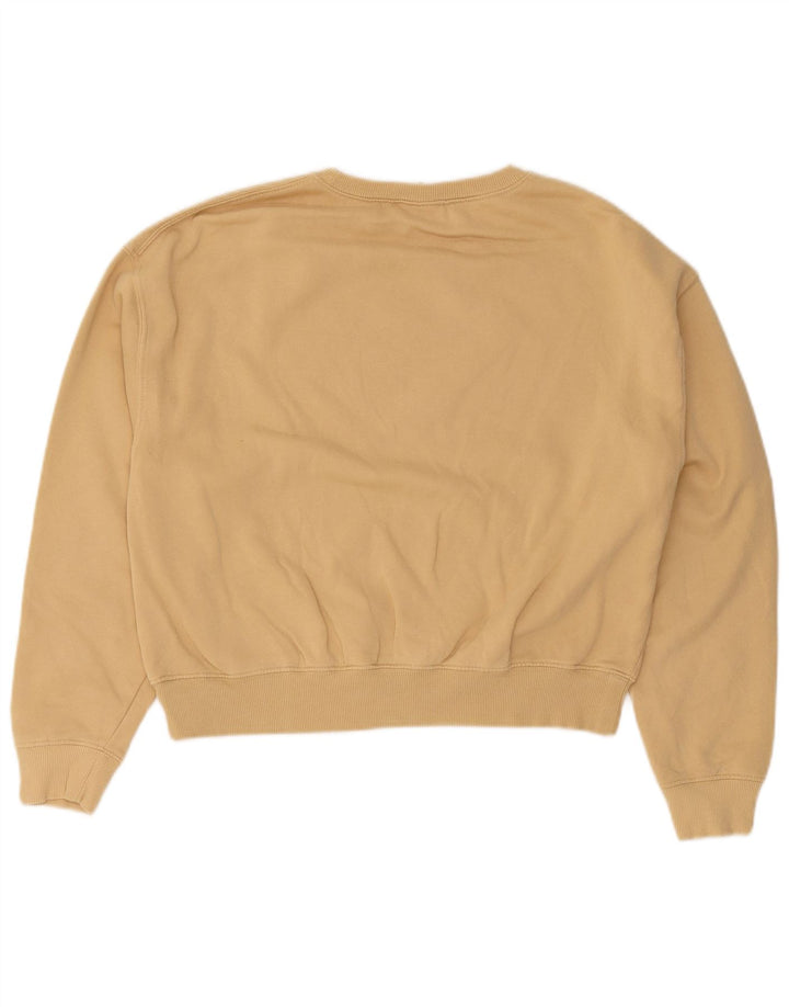 Pull & Bear - Sudadera extragrande para mujer, talla 40, algodón beige medio
