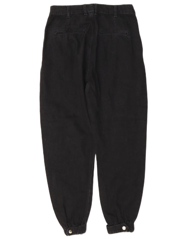 Zara Vaqueros Cónicos Para Mujer EU 34 2XS W24 L26 Algodón Negro