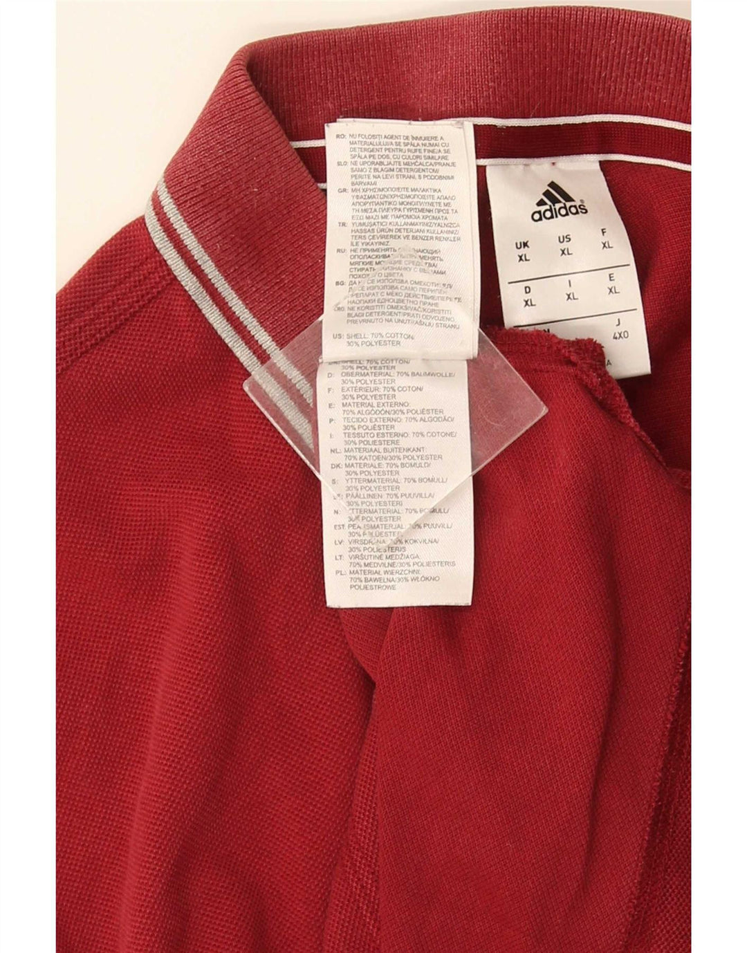 Polo Adidas Hombre XL Rojo