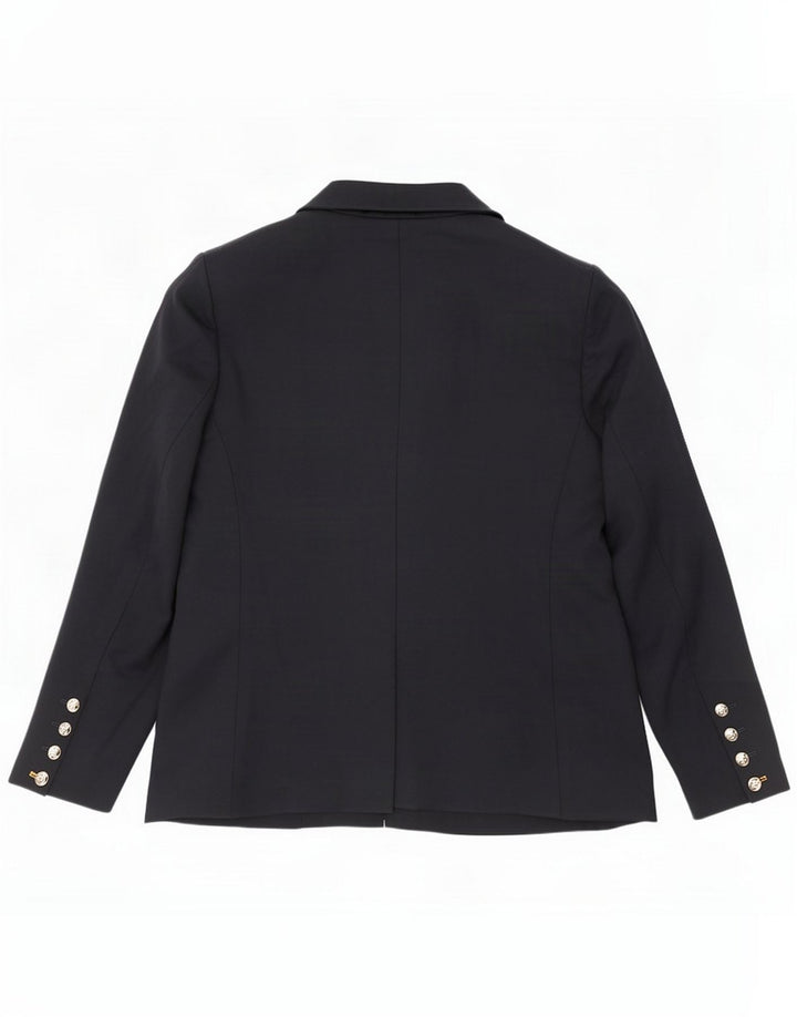 Marks & Spencer Chaqueta tipo blazer de 2 botones para mujer UK 46 Grande Azul marino Viscosa