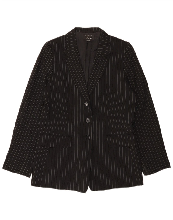 Marks & Spencer Chaqueta Blazer Autograph para Mujer Reino Unido 42 Mediana Rayas Negras