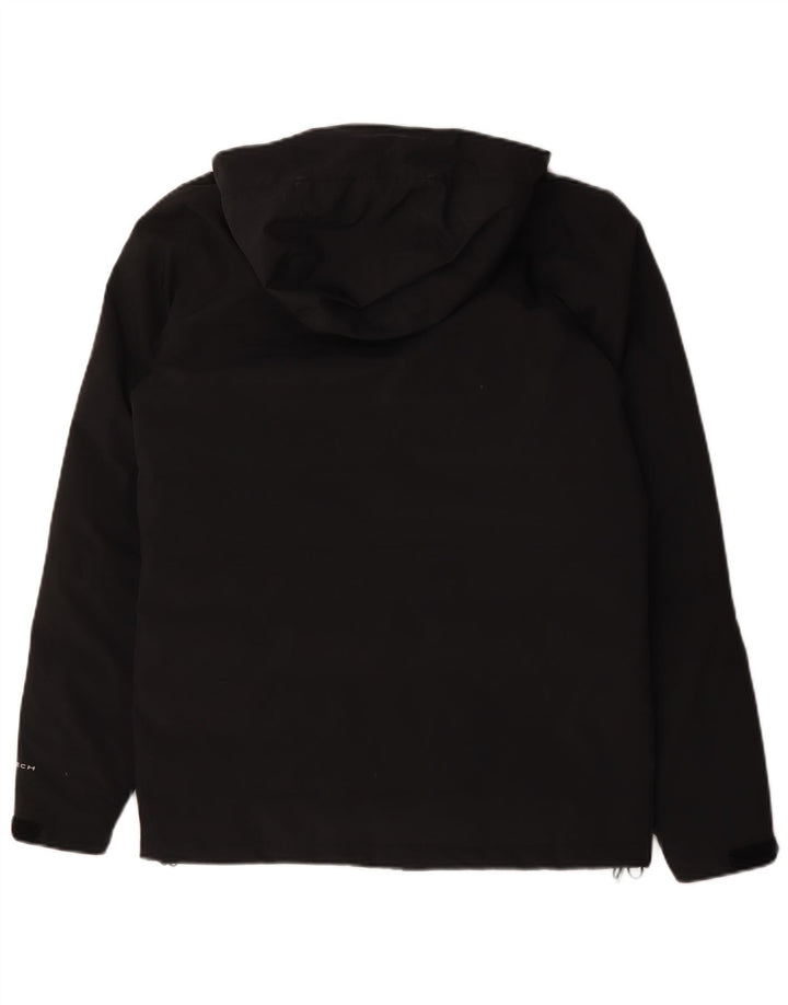 Columbia Chaqueta cortavientos con capucha para hombre UK 36 Small Poliéster negro