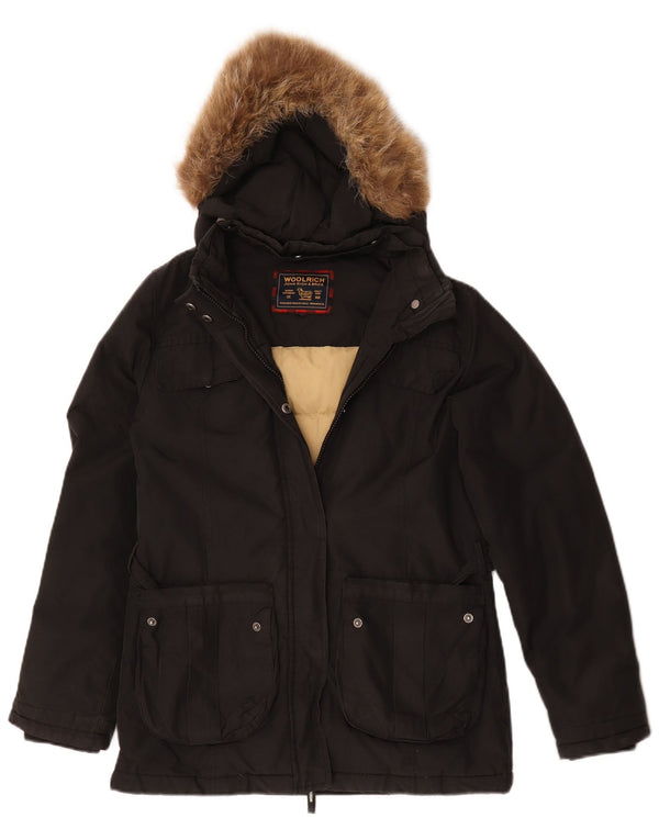 Chaqueta acolchada con capucha Woolrich para niña 13-14 años Negro