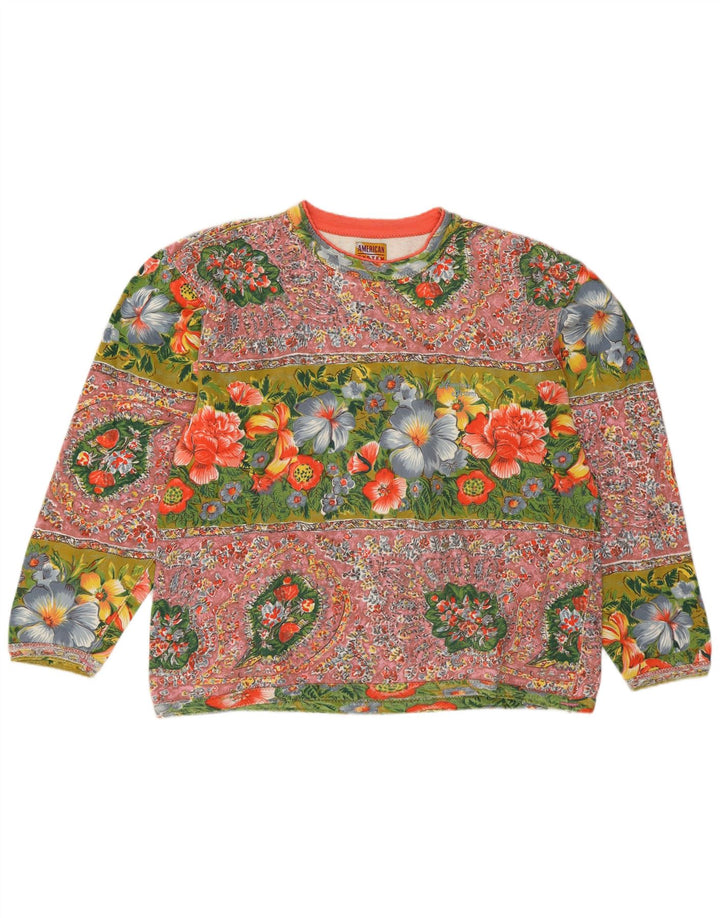 American System - Sudadera para mujer, talla 40, talla grande, multicolor