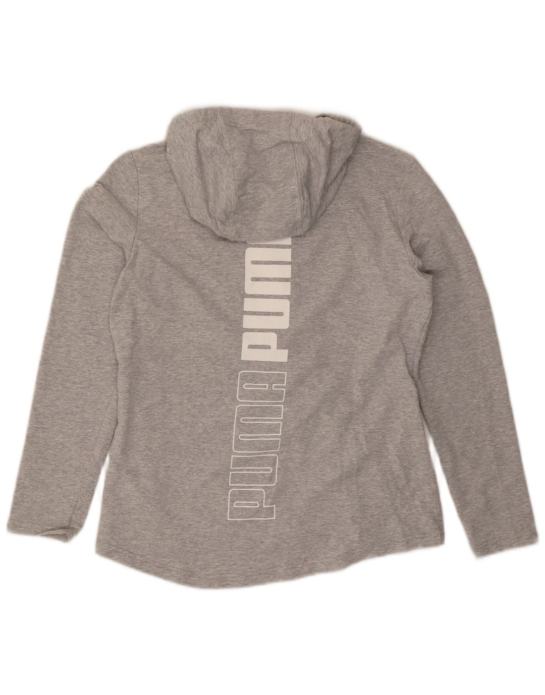 PUMA Sudadera con capucha y cremallera gráfica para mujer Reino Unido 12 Algodón gris medio
