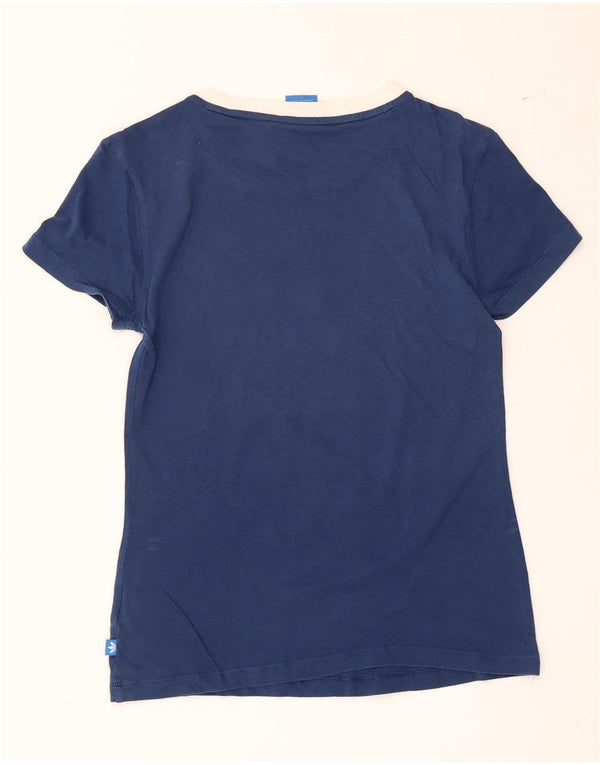 Adidas Camiseta gráfica para mujer Top UK 8 Small Azul marino