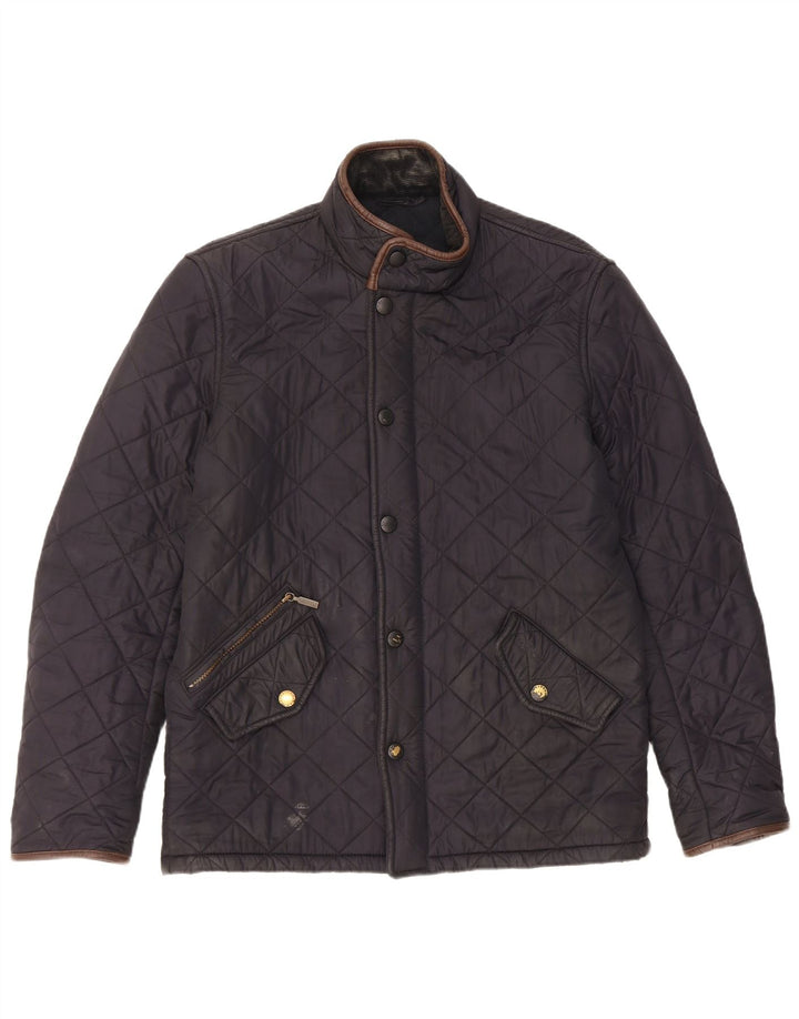 Barbour Chaqueta acolchada para hombre UK 36 Small Poliéster azul marino